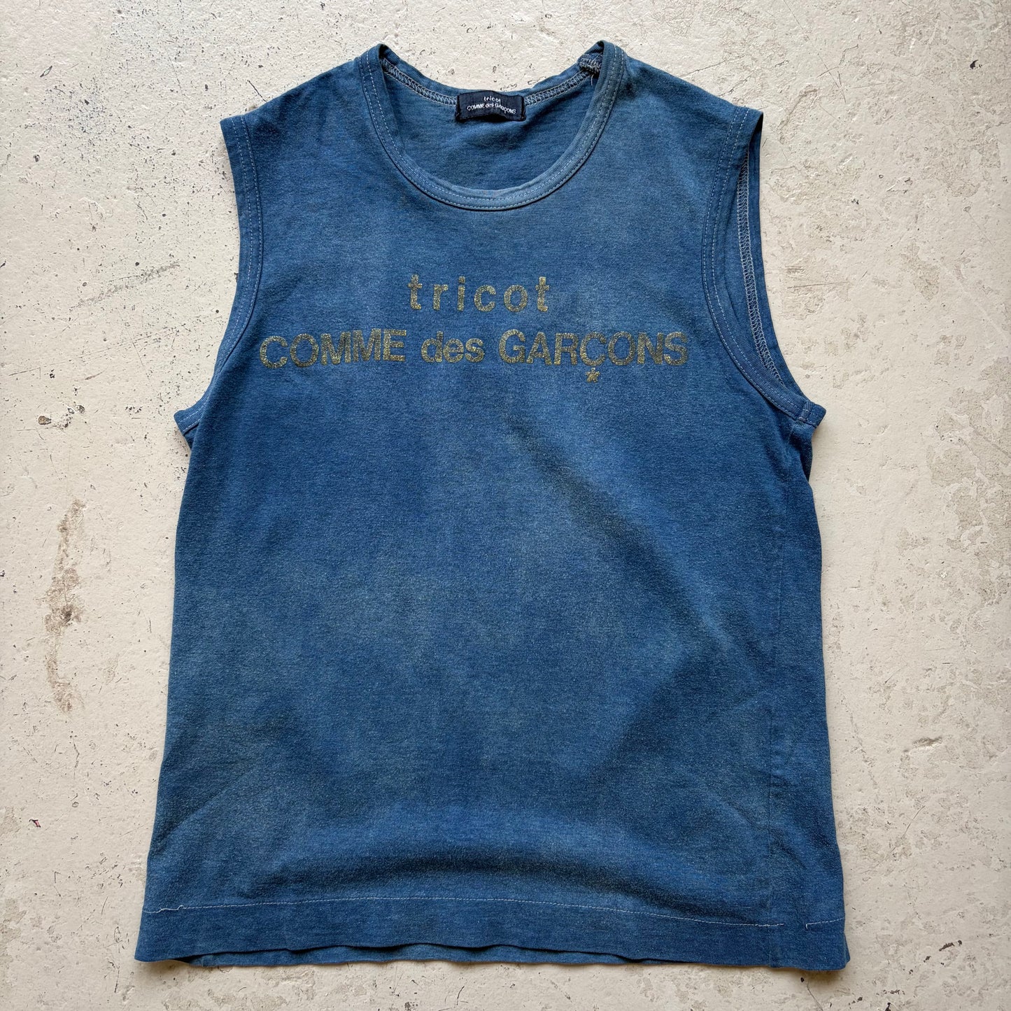 Comme Des Garcons Tricot Blue Tank Top (S)