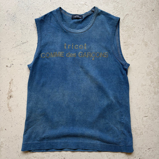 Comme Des Garcons Tricot Blue Tank Top (S)