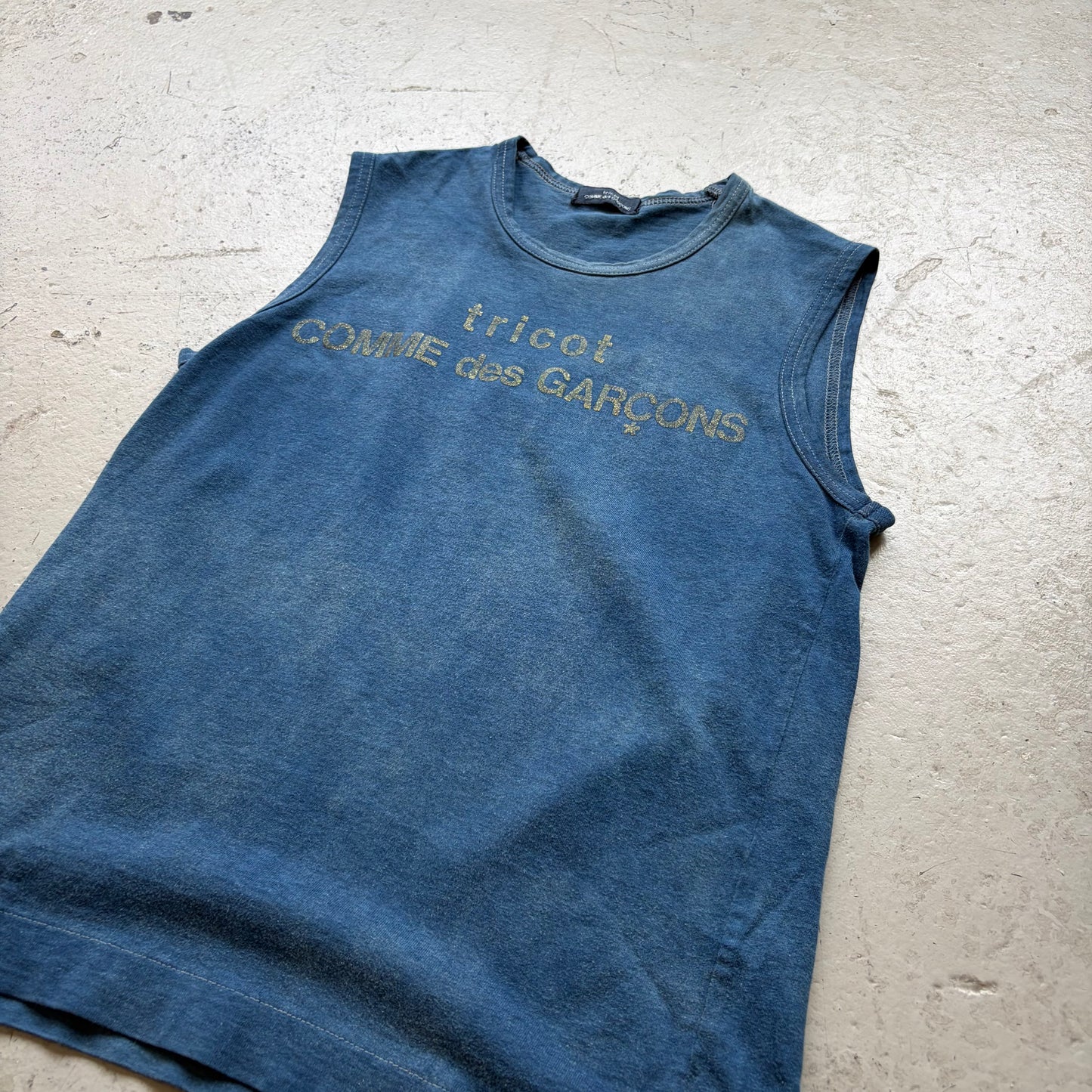 Comme Des Garcons Tricot Blue Tank Top (S)