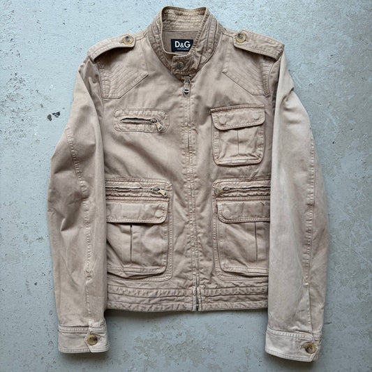 Dolce & Gabbana 2000s Khaki Multi Pocket Cargo Jacket (48)