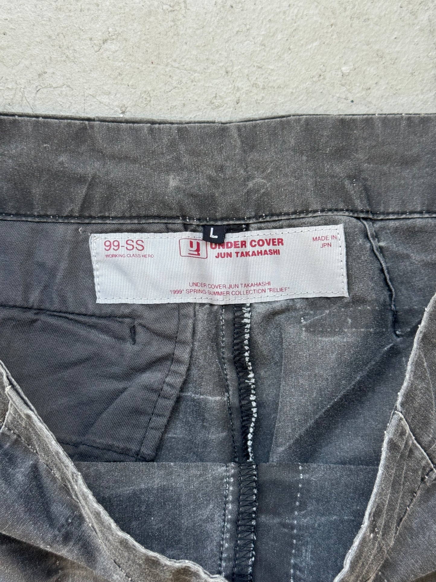 Undercover SS99 "Relief" Grey Pants (L)
