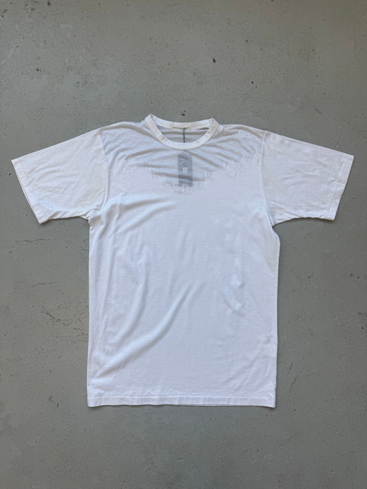 Yohji Yamamoto Pour Homme 50% Cotton 50% Poly White Short Sleeve  (XL)