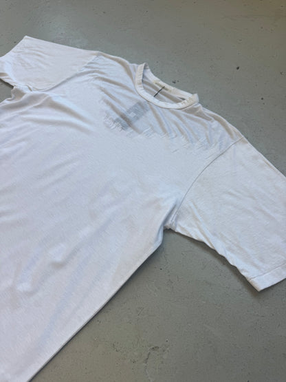 Yohji Yamamoto Pour Homme 50% Cotton 50% Poly White Short Sleeve  (XL)
