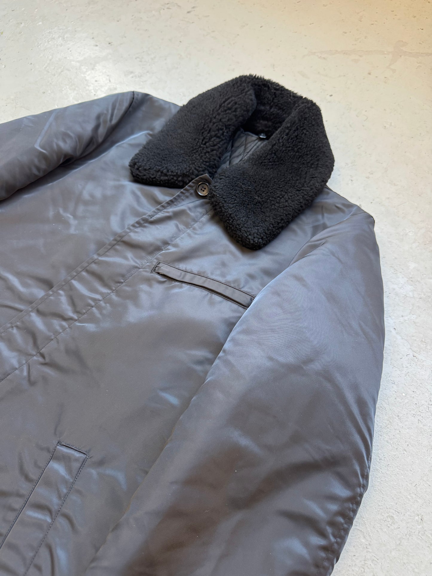 Comme Des Garcons Homme AD2001 Fur Collar Coat (M)