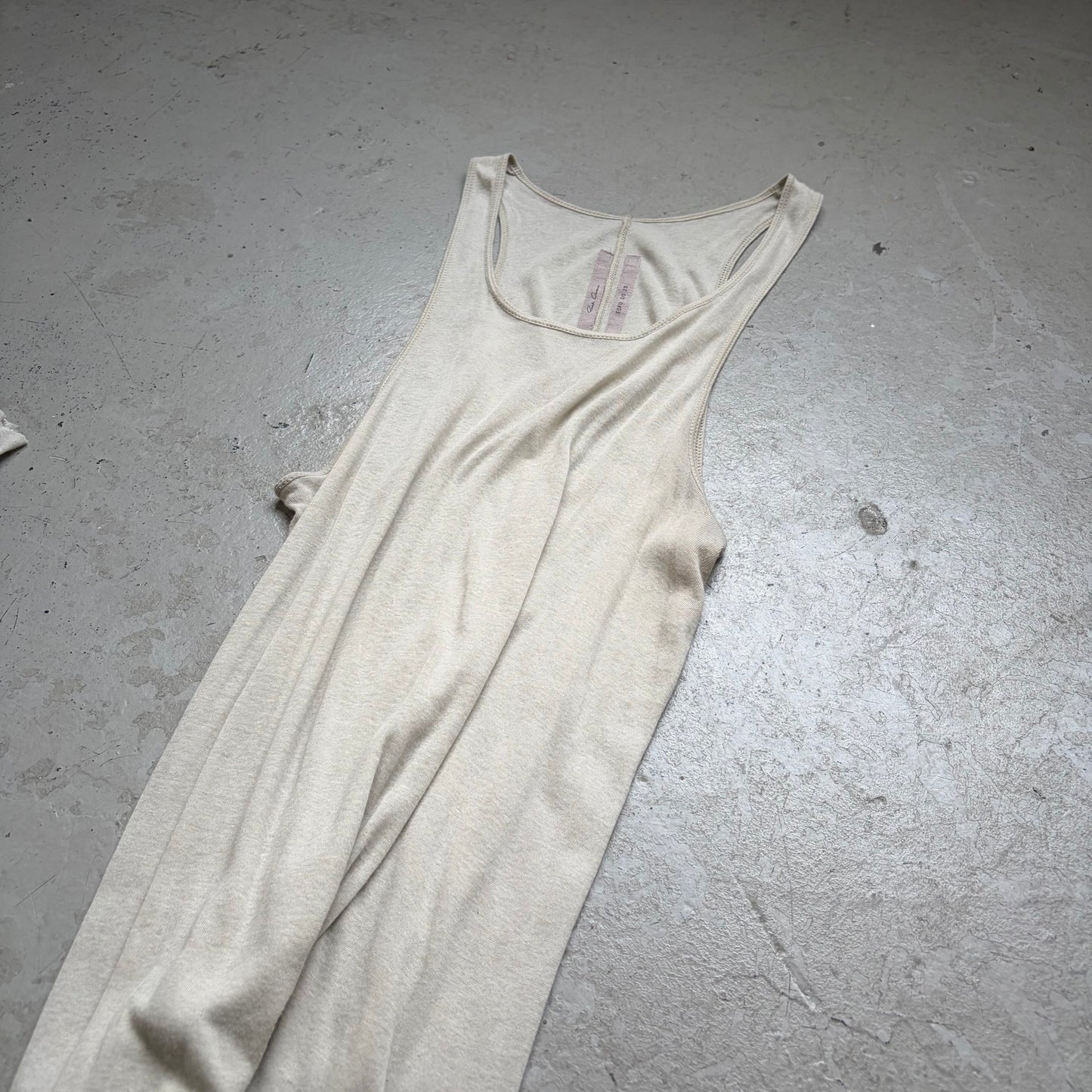 Rick Owens SS23 EDFU Pearl Banana Tank Top (M)