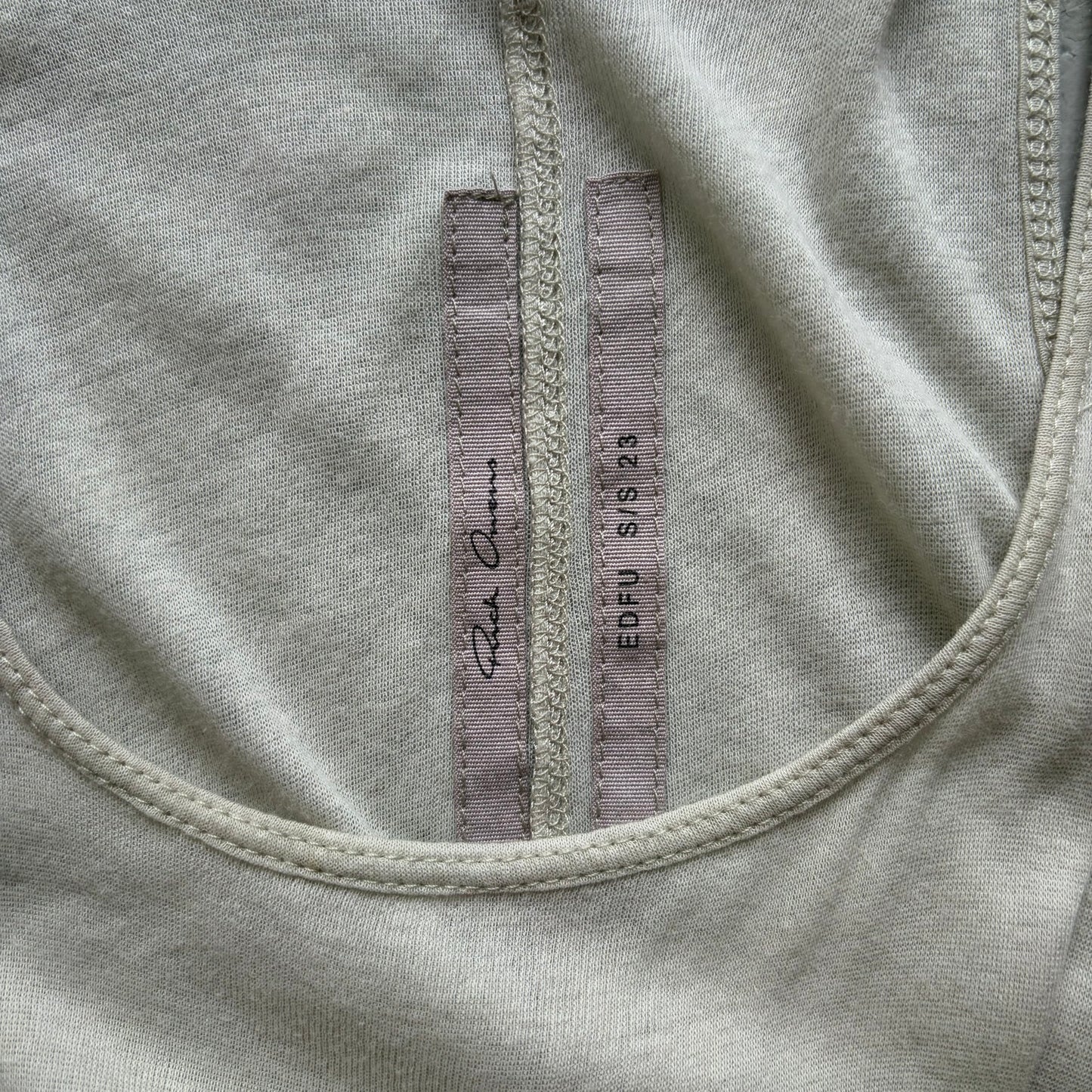 Rick Owens SS23 EDFU Pearl Banana Tank Top (M)