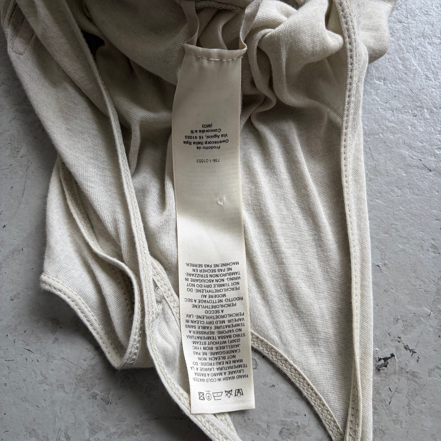 Rick Owens SS23 EDFU Pearl Banana Tank Top (M)