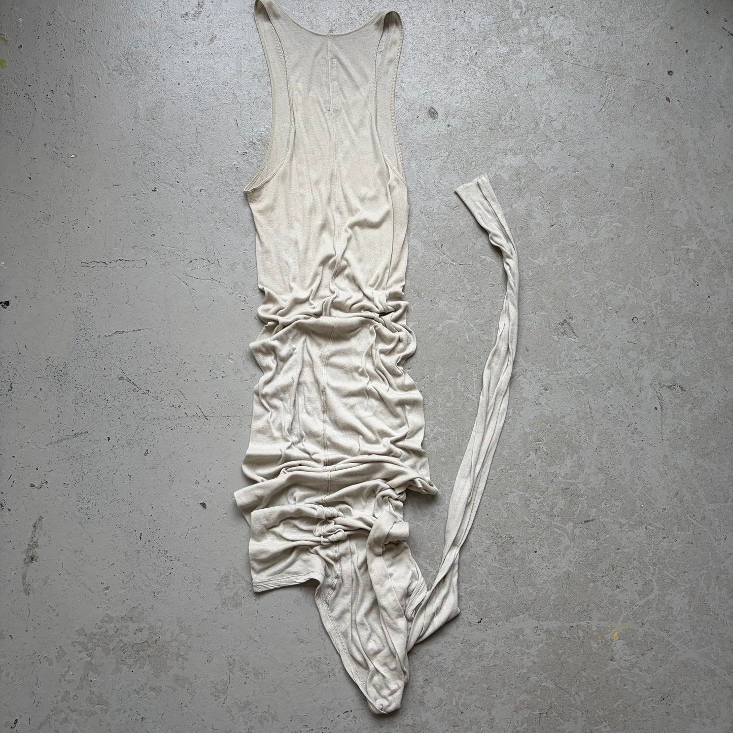 Rick Owens SS23 EDFU Pearl Banana Tank Top (M)