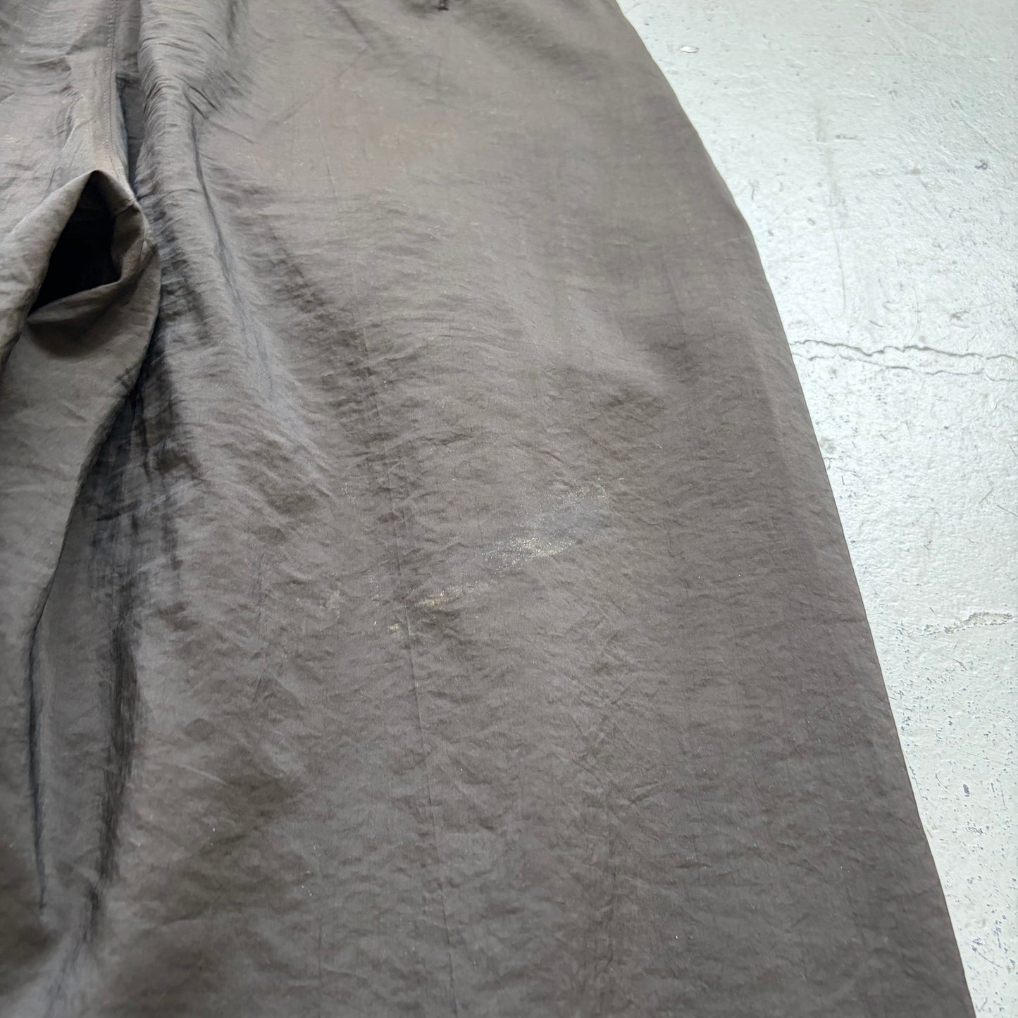 Lemaire Silk Blend Wide Led Dark Brown Trousers (40)