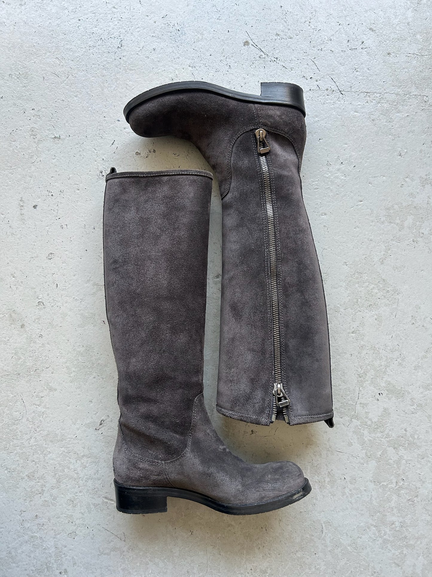 Jimmy Choo Suede Riding Boots (36)
