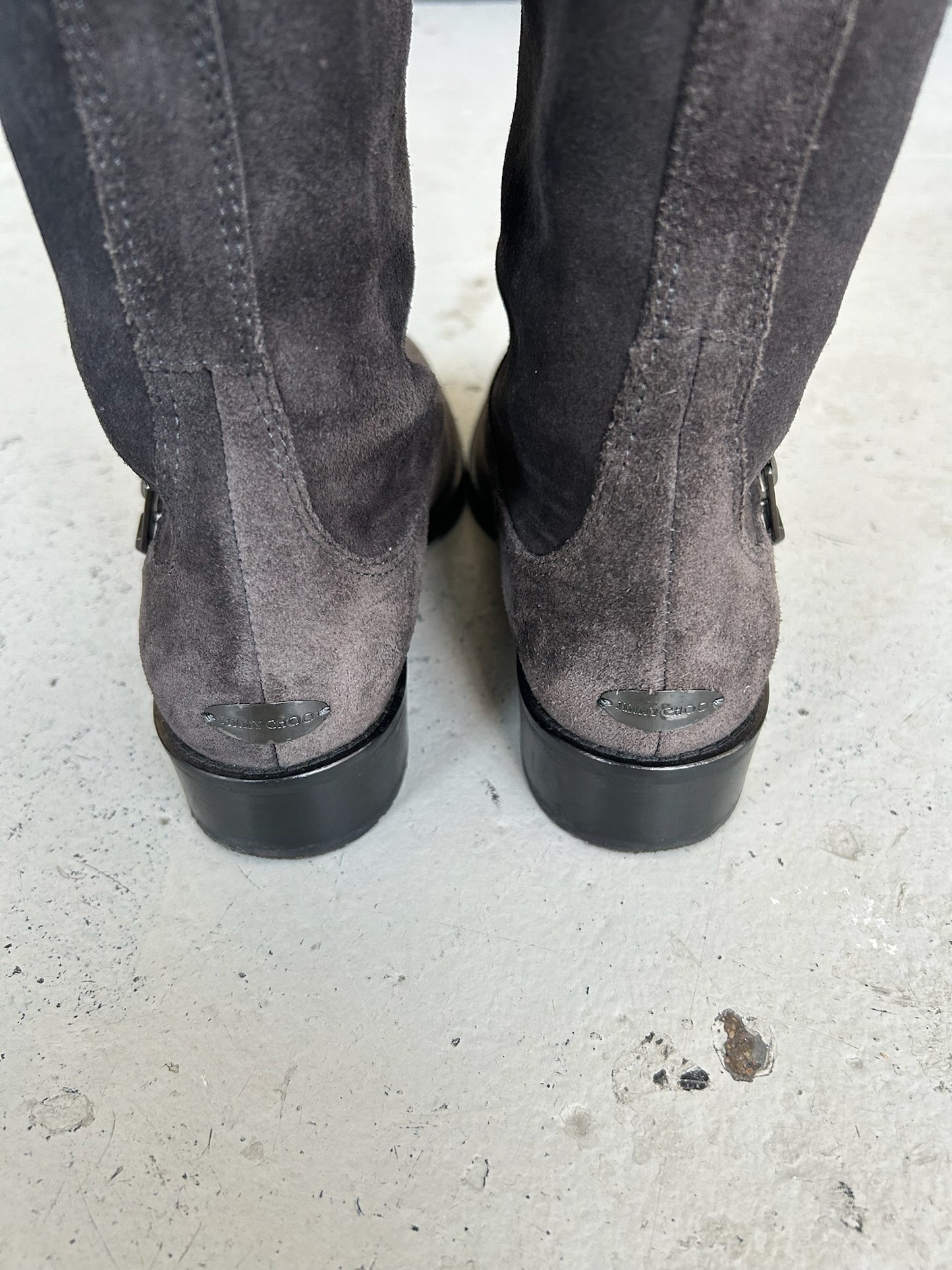 Jimmy Choo Suede Riding Boots (36)