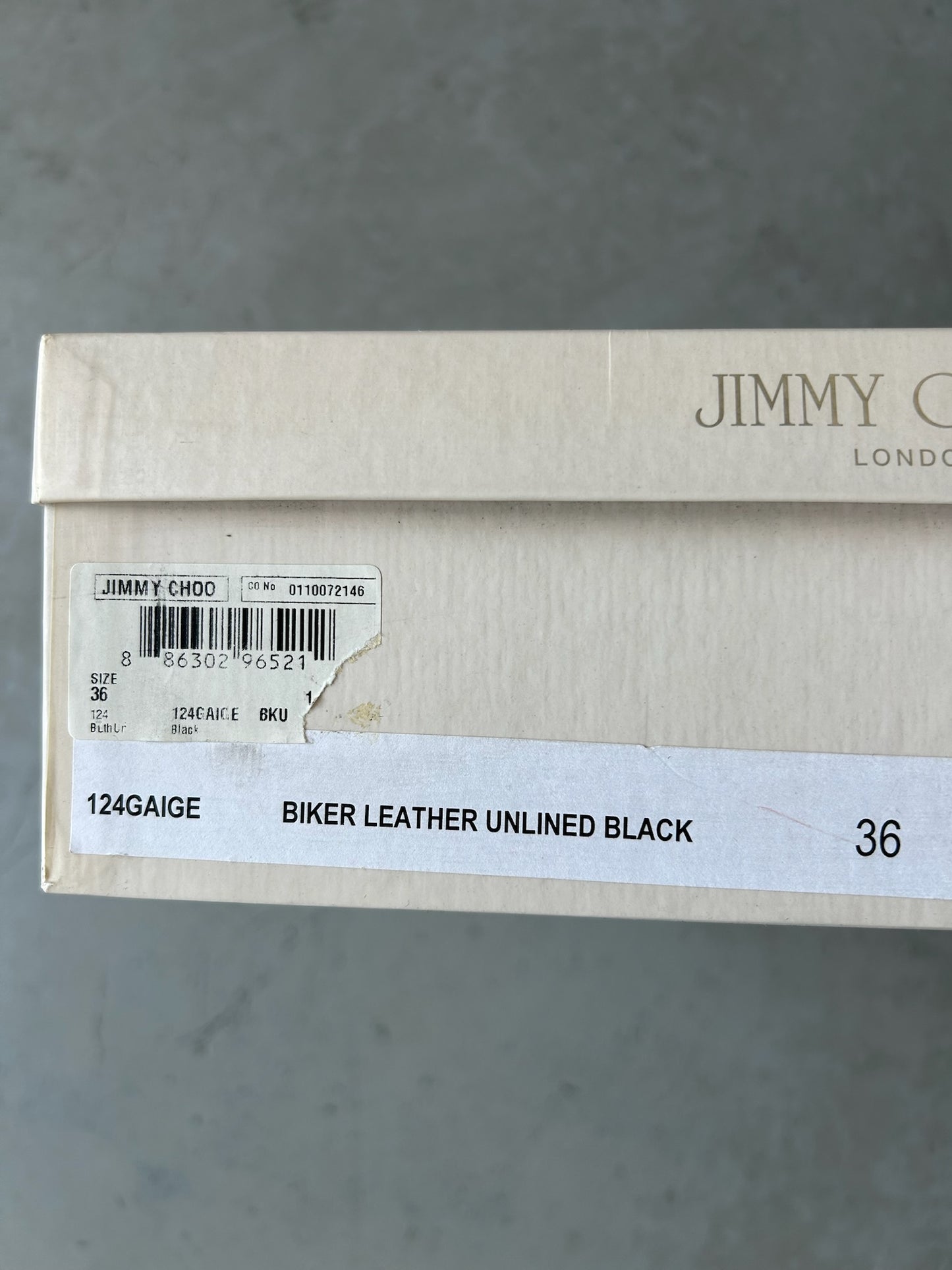 Jimmy Choo Biker Leather Heels (36)
