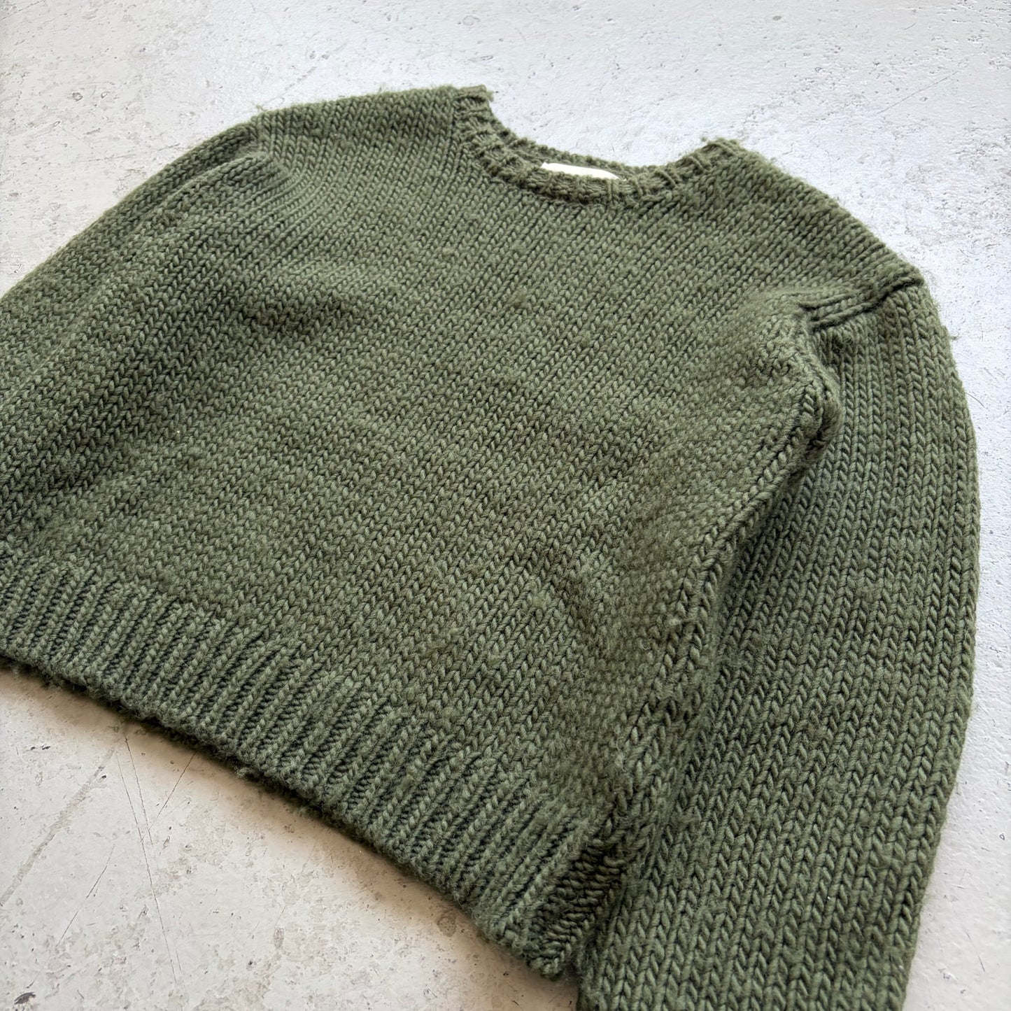 Vuja Dé Wool Green Knit Sweater (1)
