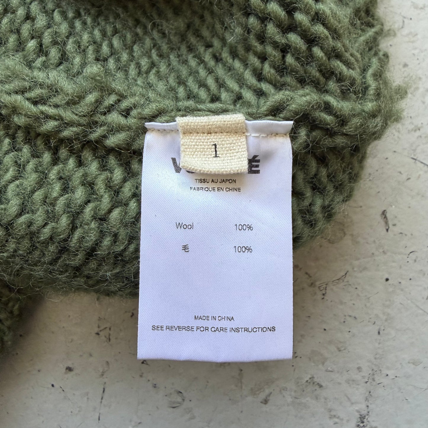 Vuja Dé Wool Green Knit Sweater (1)