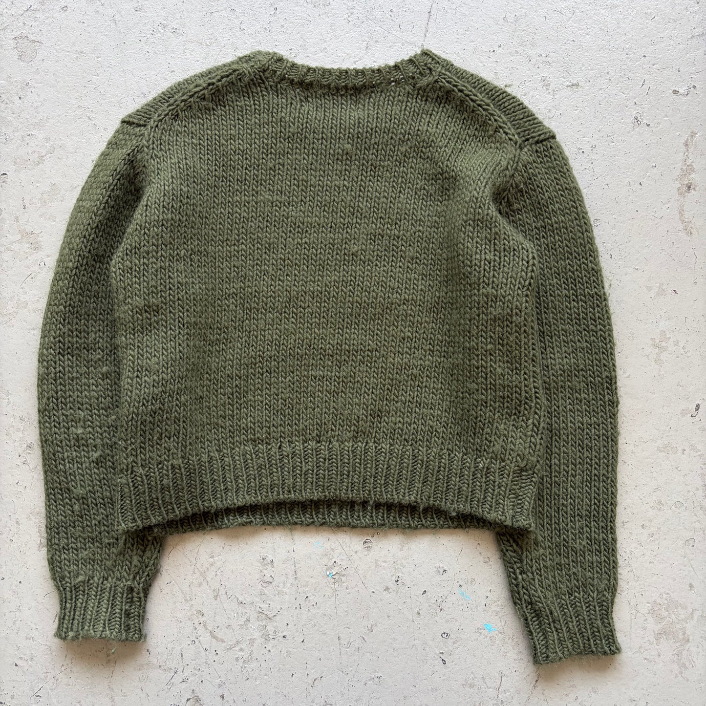 Vuja Dé Wool Green Knit Sweater (1)