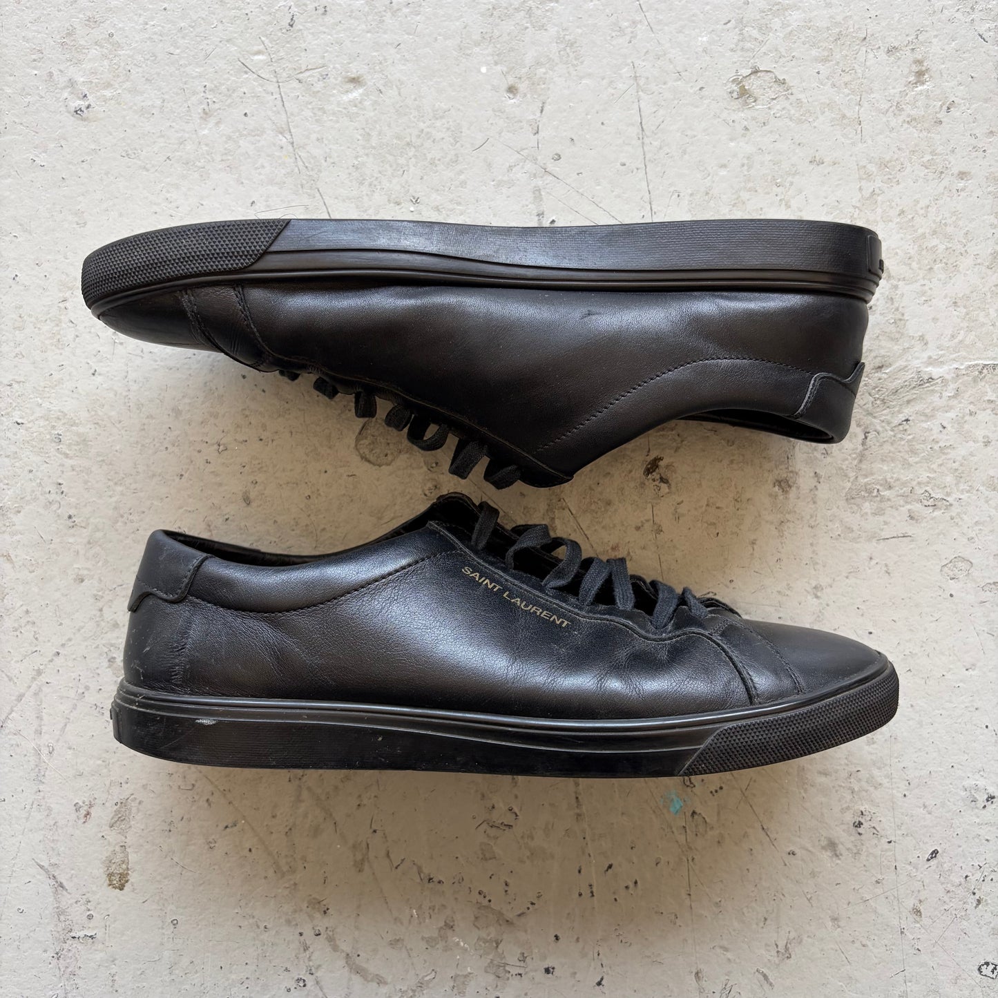 Saint Laurent Paris Black Andy Sneakers (42)