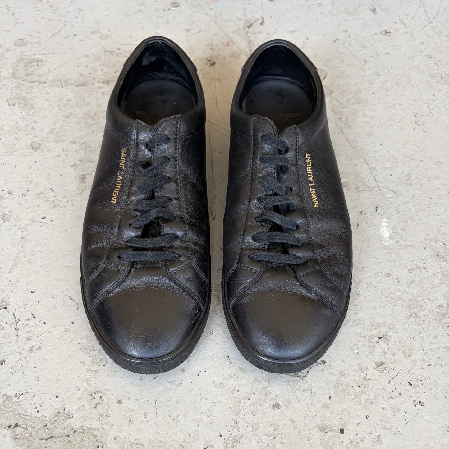 Saint Laurent Paris Black Andy Sneakers (42)