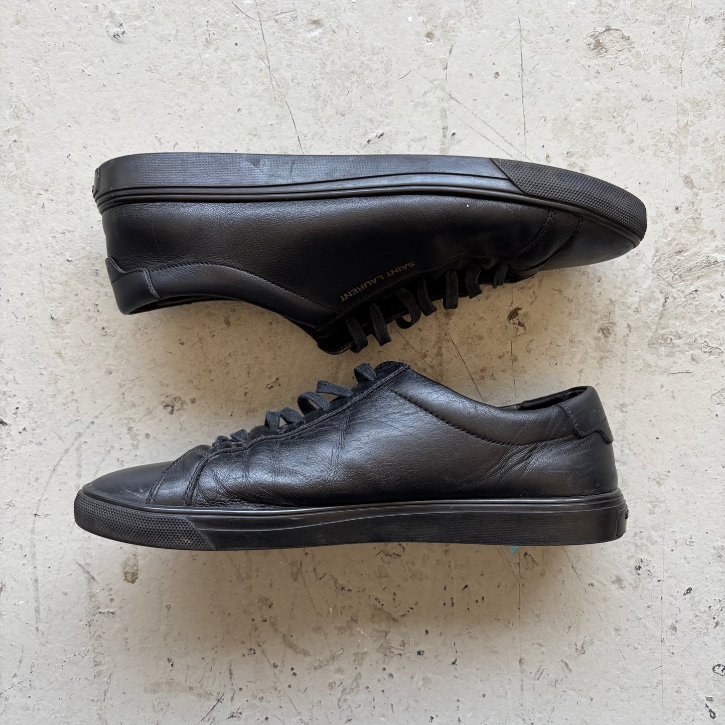 Saint Laurent Paris Black Andy Sneakers (42)