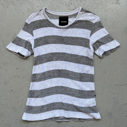 Ripvanwinkle Terry Cotton Grey Striped Short Sleeve Shirt (5)