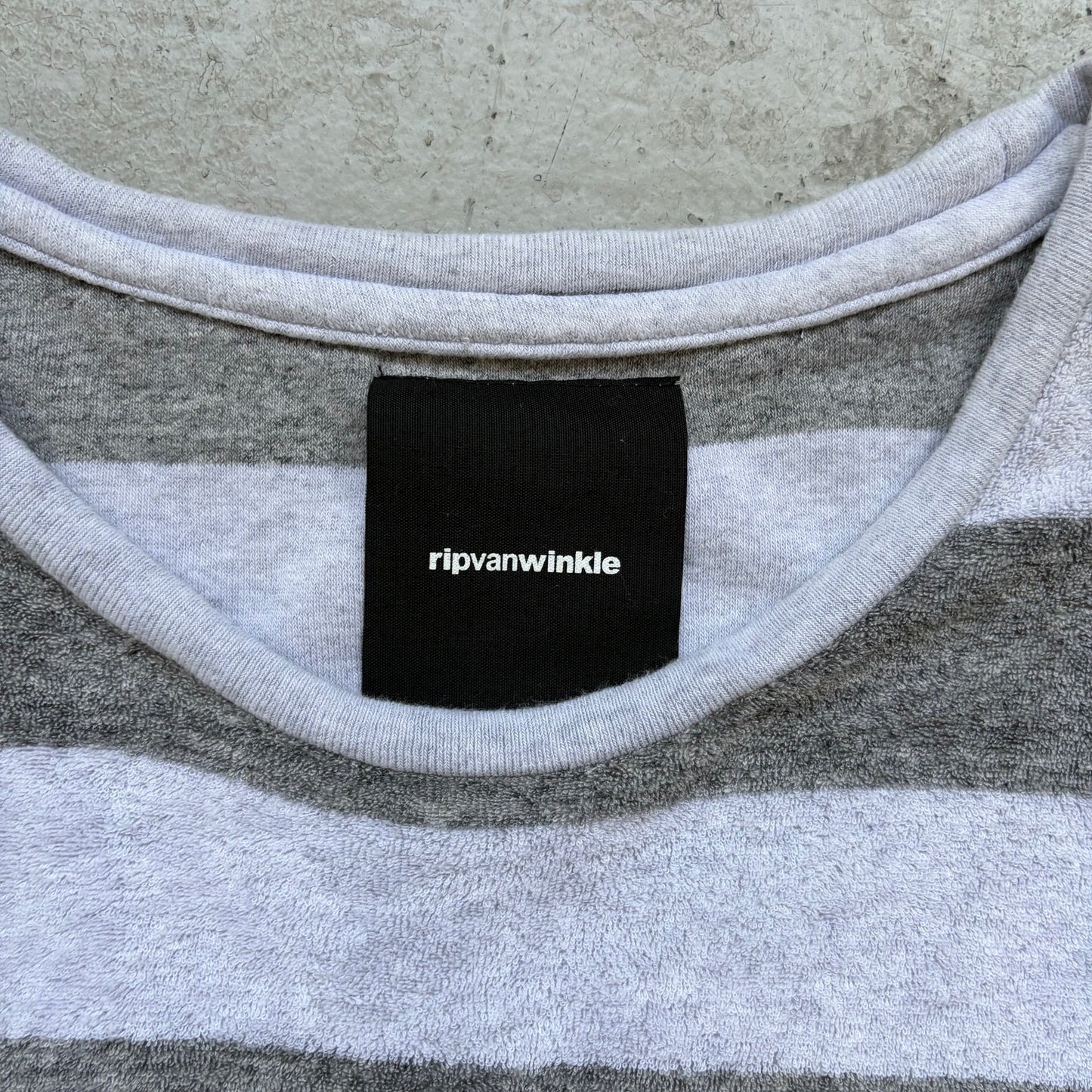 Ripvanwinkle Terry Cotton Grey Striped Short Sleeve Shirt (5)