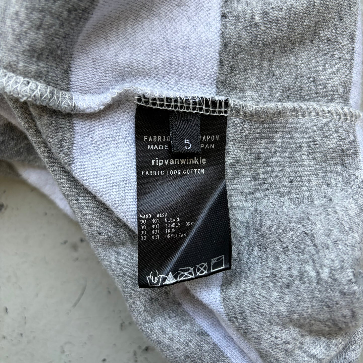 Ripvanwinkle Terry Cotton Grey Striped Short Sleeve Shirt (5)