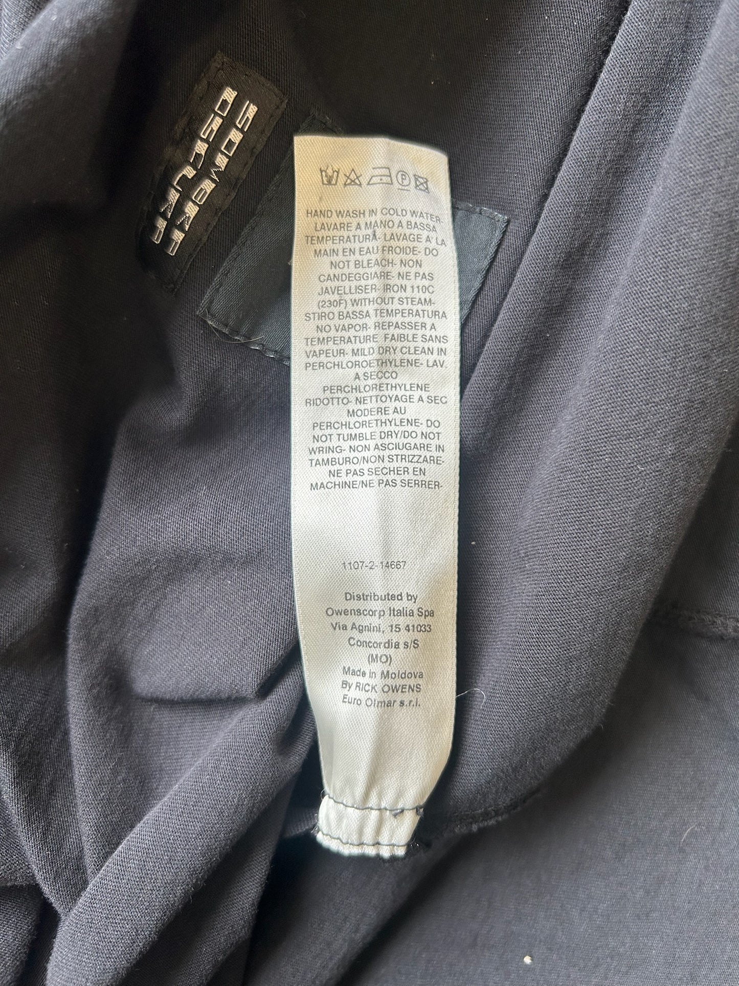 Rick Owens SS20 Black Level Tee (L)