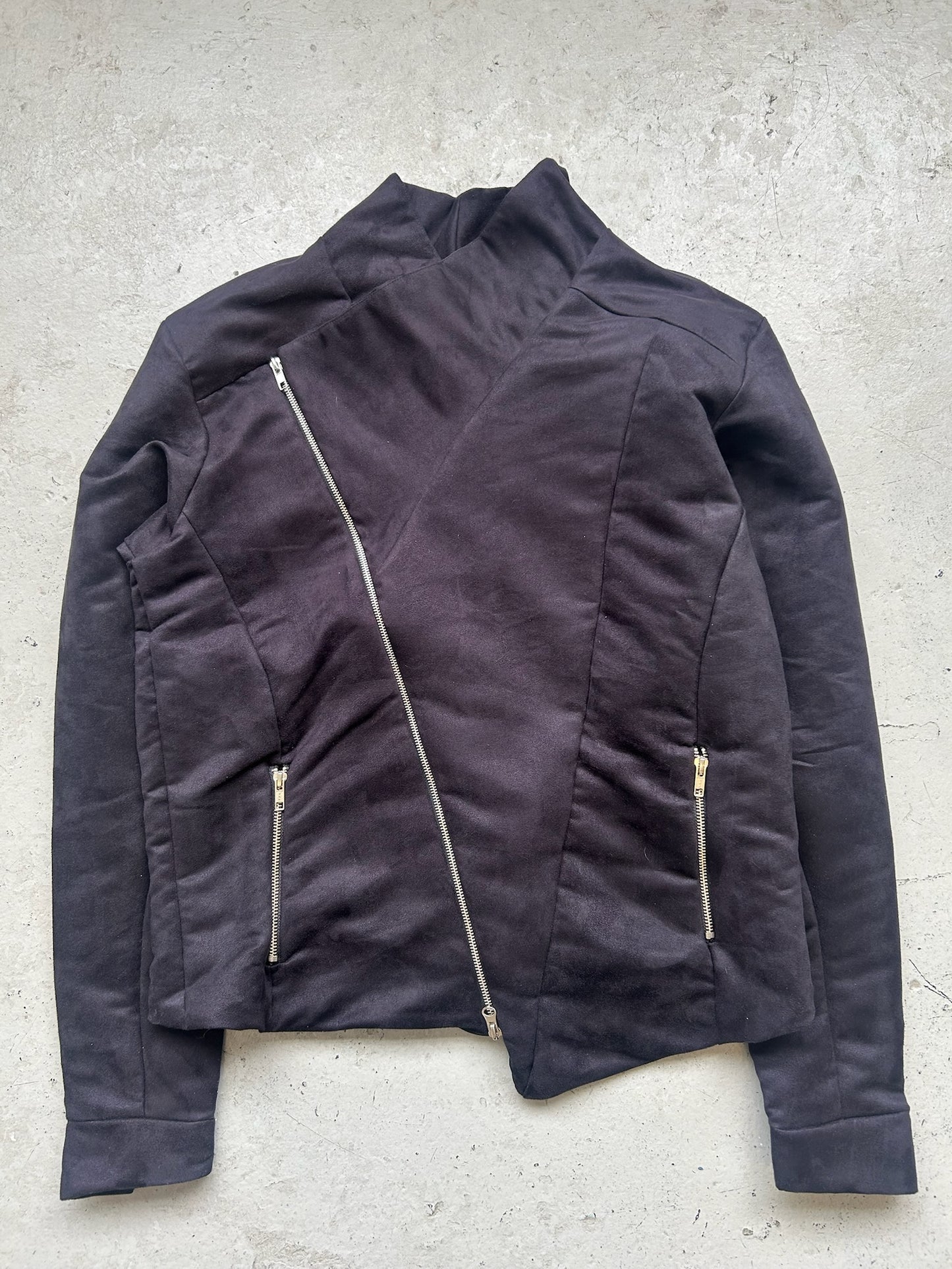 Misanthrope Asymmetrical Black Zip Up Jacket (3)