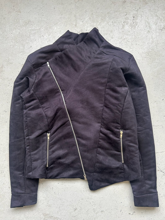 Misanthrope Asymmetrical Black Zip Up Jacket (3)