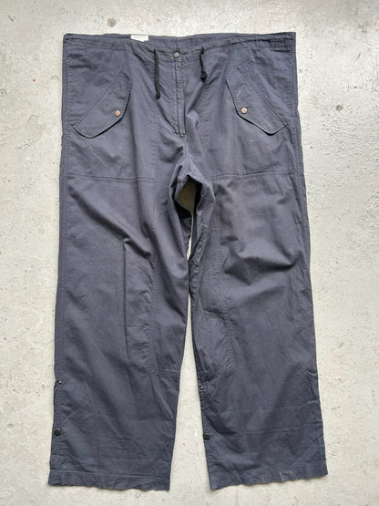 Dries Van Noten Navy Wide Leg Trouser (40)
