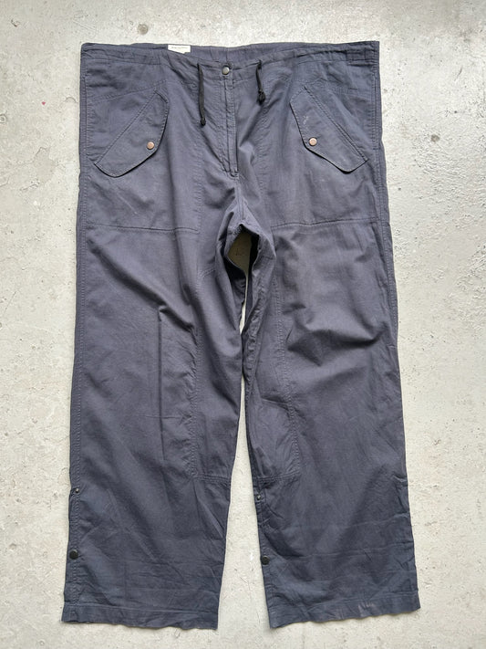 Dries Van Noten Navy Wide Leg Trouser (40)