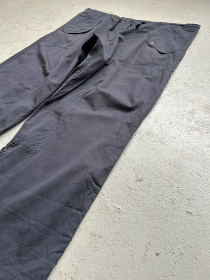 Dries Van Noten Navy Wide Leg Trouser (40)