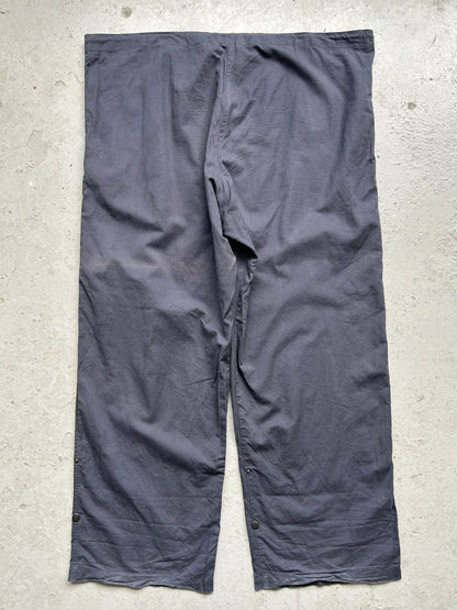 Dries Van Noten Navy Wide Leg Trouser (40)