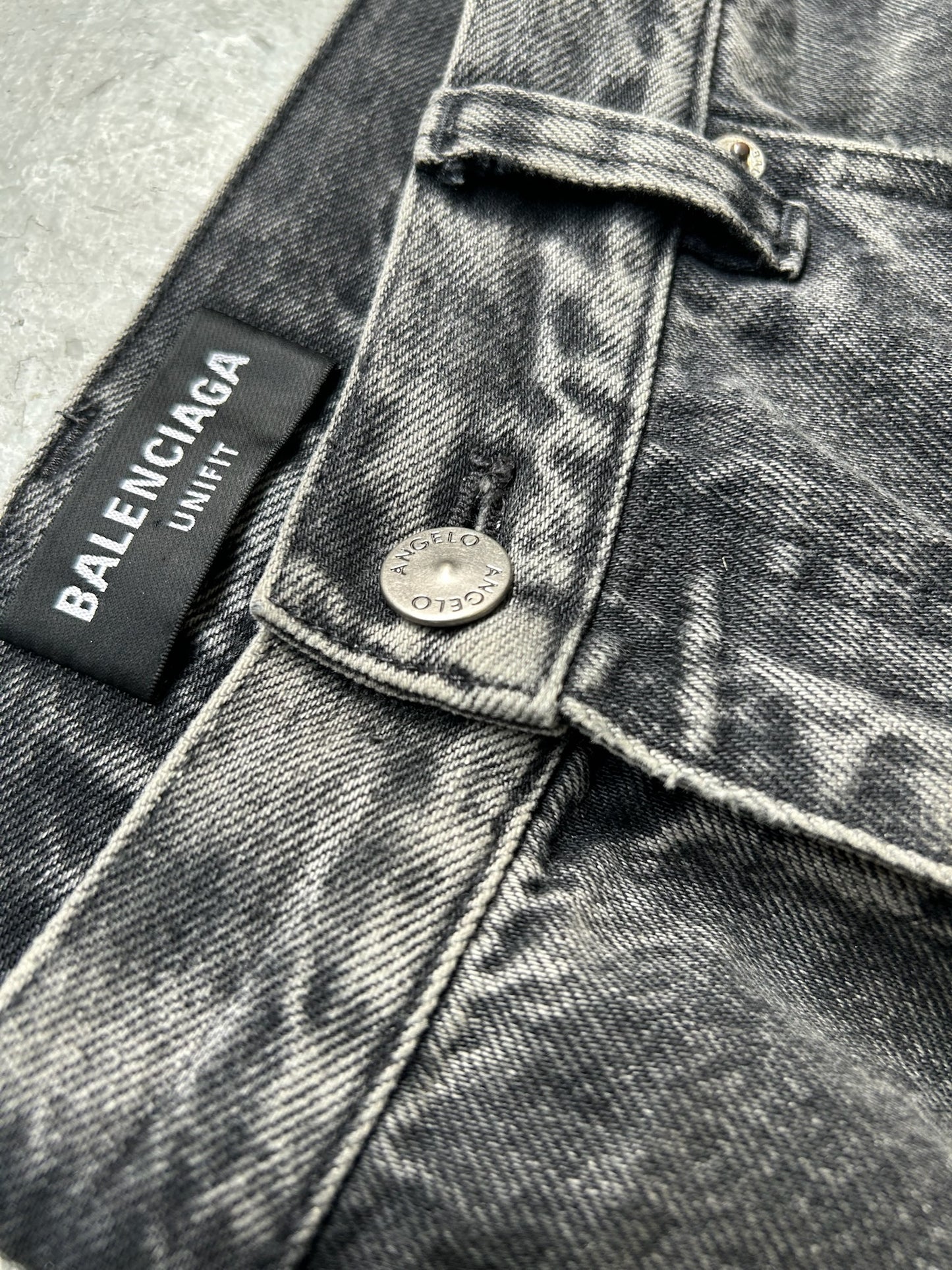 Balenciaga Lost Tape Grey Wash Denim (L)
