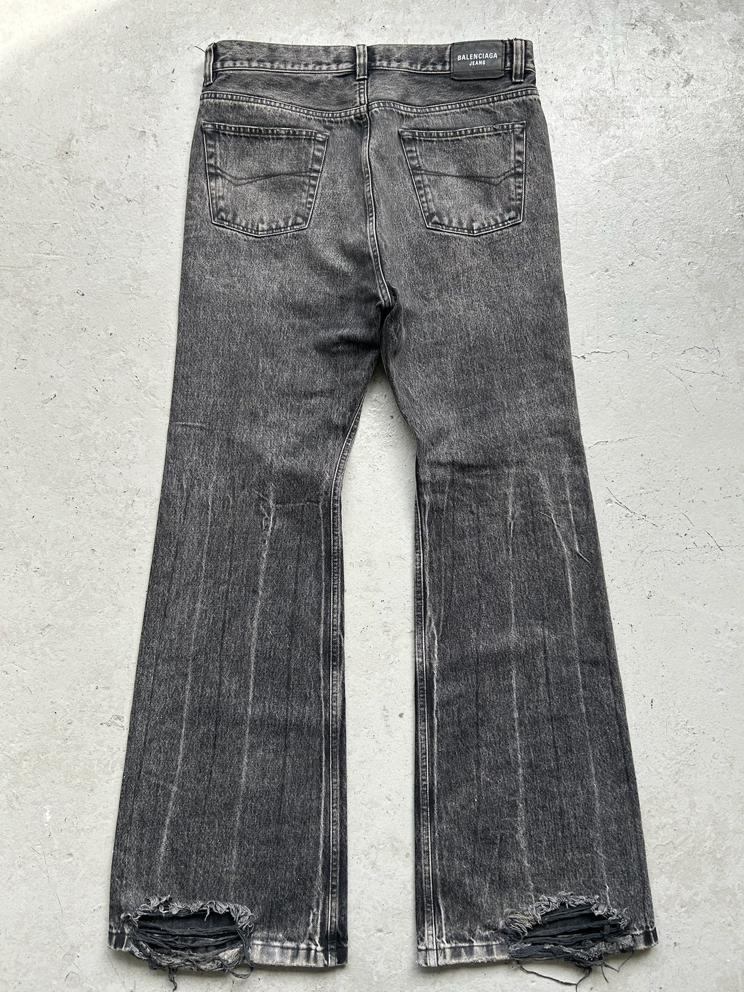 Balenciaga Lost Tape Grey Wash Denim (L)