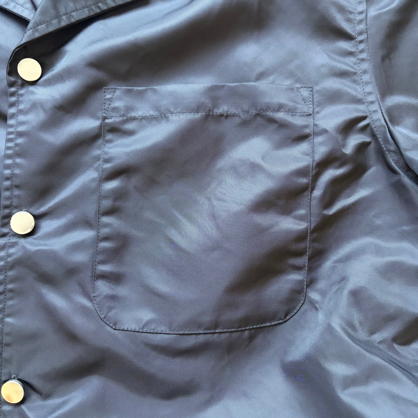 Han Kjobenhavn Nylon Short Sleeve Button Down Shirt (M)