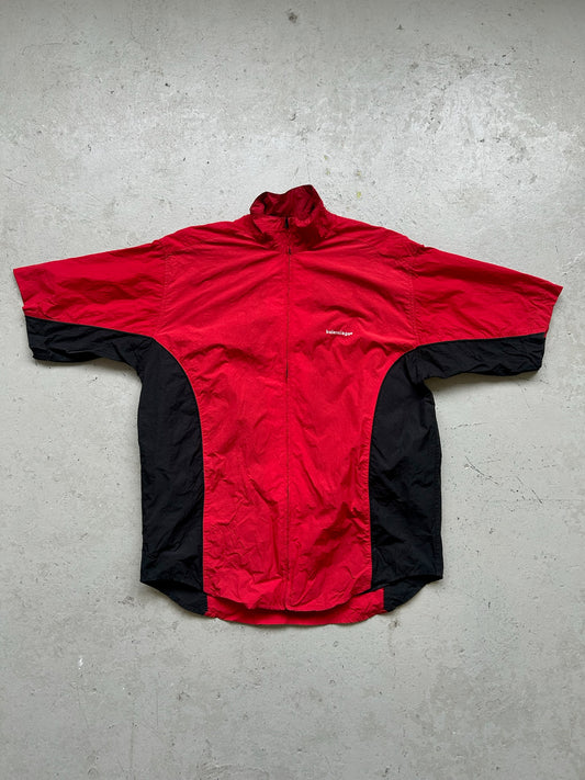 Balenciaga Red Short Sleeve Track Jacket (44)