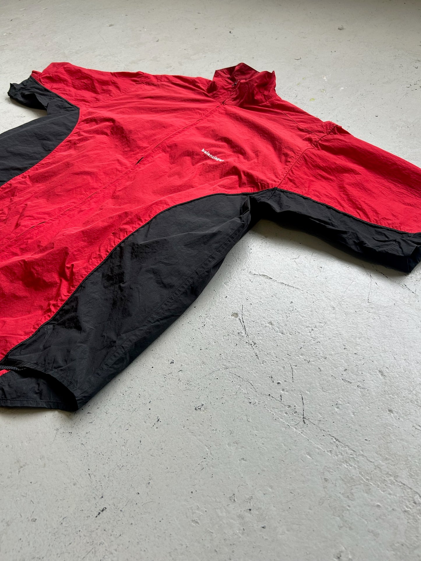 Balenciaga Red Short Sleeve Track Jacket (44)