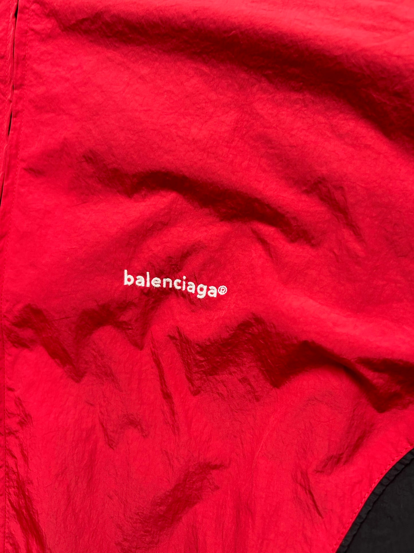 Balenciaga Red Short Sleeve Track Jacket (44)