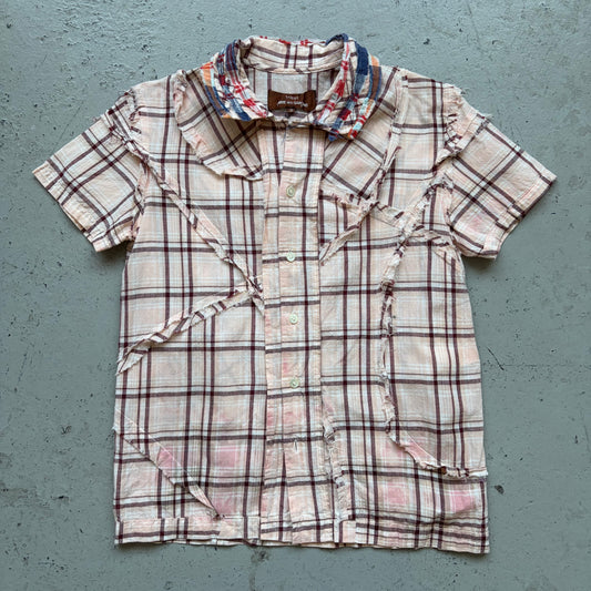 Comme Des Garcons Tricot AD2003 Plaid Button Up Shirt (S)