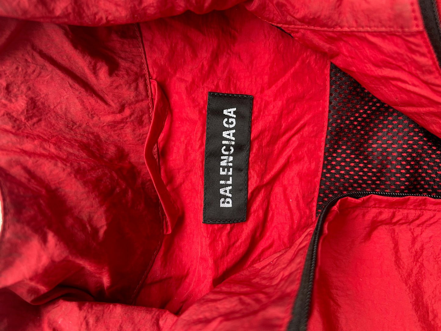 Balenciaga Red Short Sleeve Track Jacket (44)