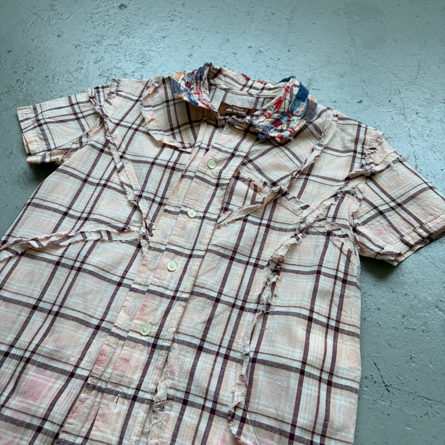 Comme Des Garcons Tricot AD2003 Plaid Button Up Shirt (S)