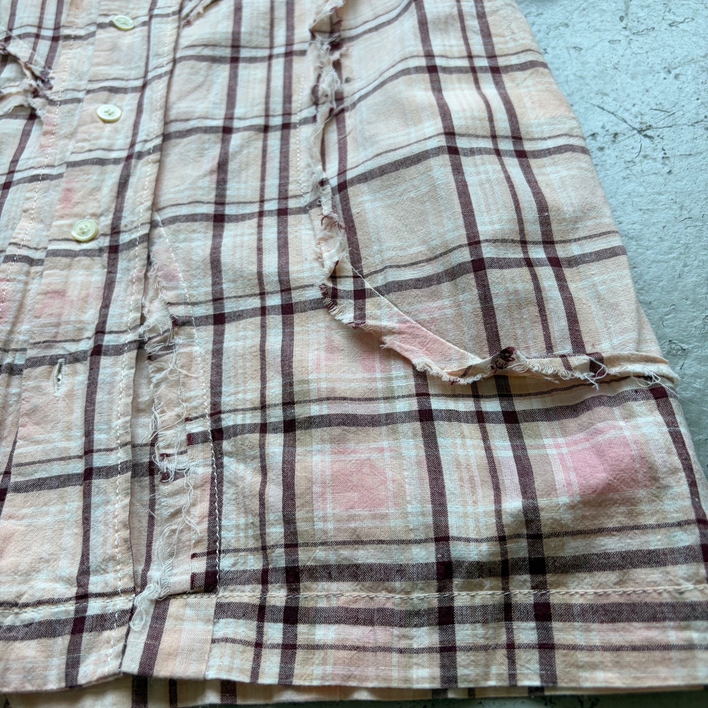 Comme Des Garcons Tricot AD2003 Plaid Button Up Shirt (S)