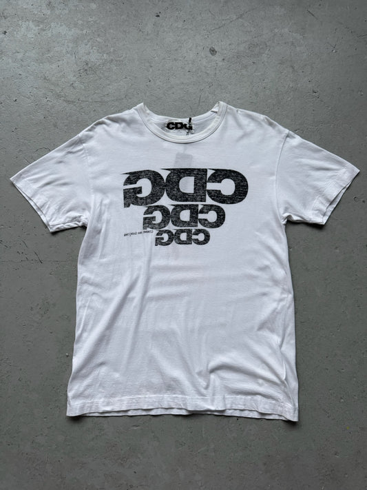 Comme Des Garcons CDG Watermark Logo Short Sleeve Shirt (XL)