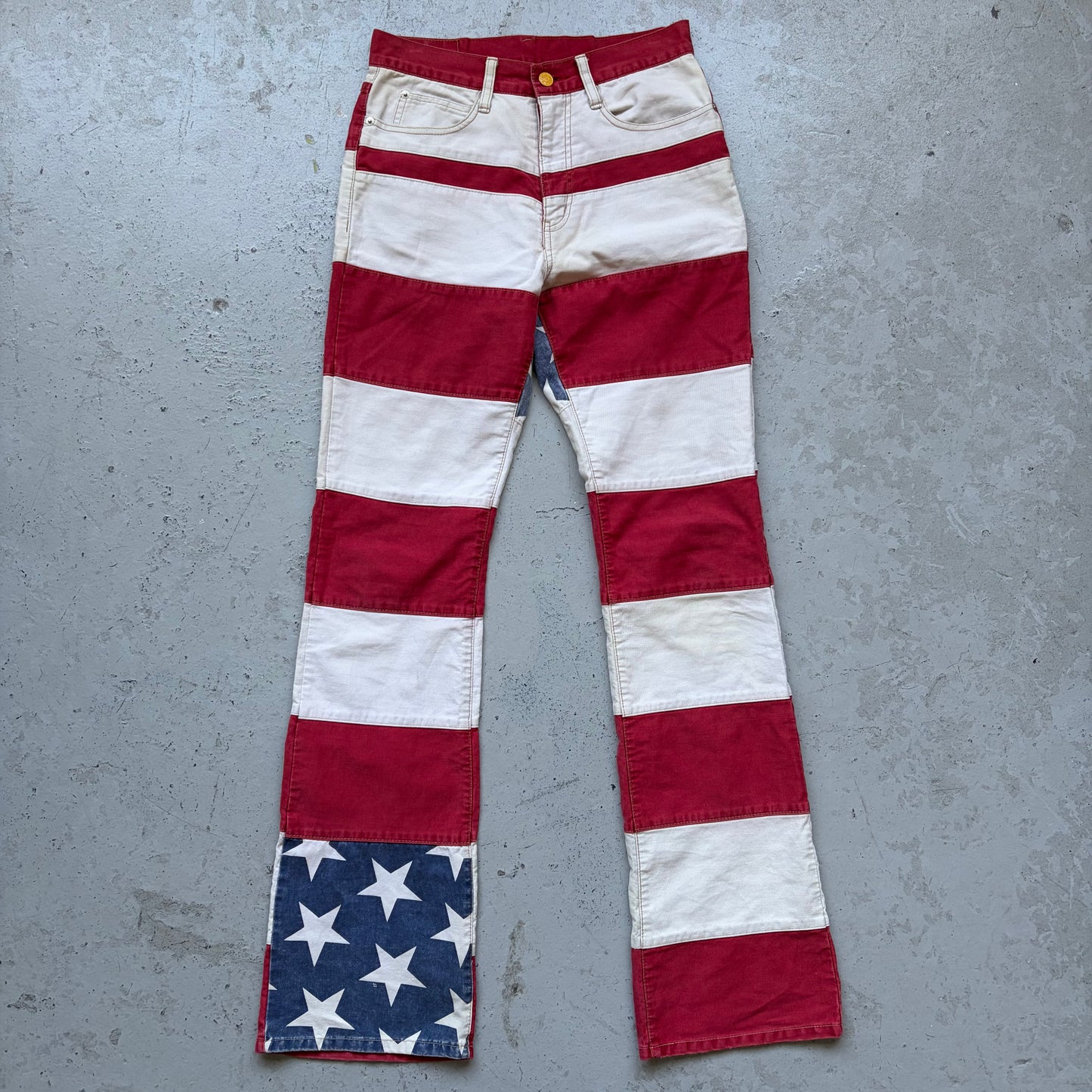 Hysteric Glamour Hagi Flared USA Flag Denim (Free)