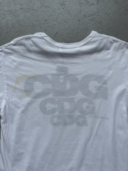 Comme Des Garcons CDG Watermark Logo Short Sleeve Shirt (XL)