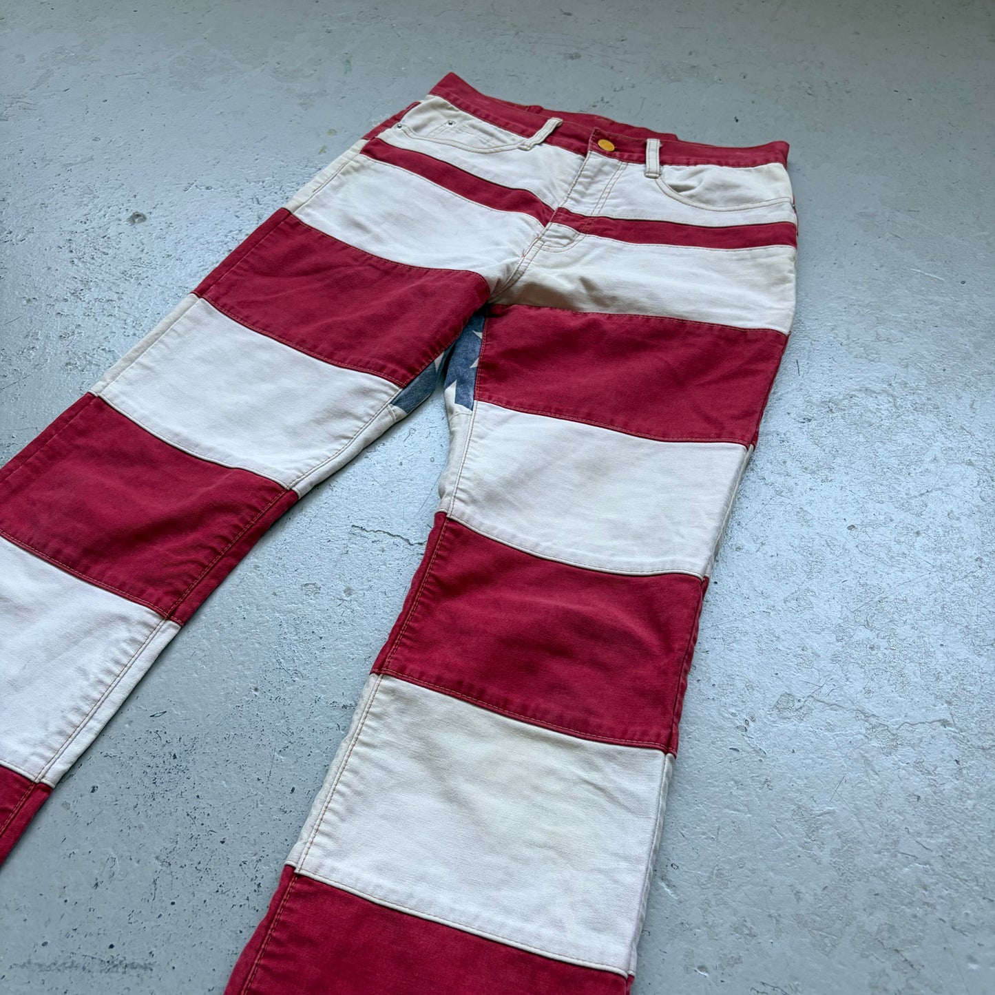 Hysteric Glamour Hagi Flared USA Flag Denim (Free)