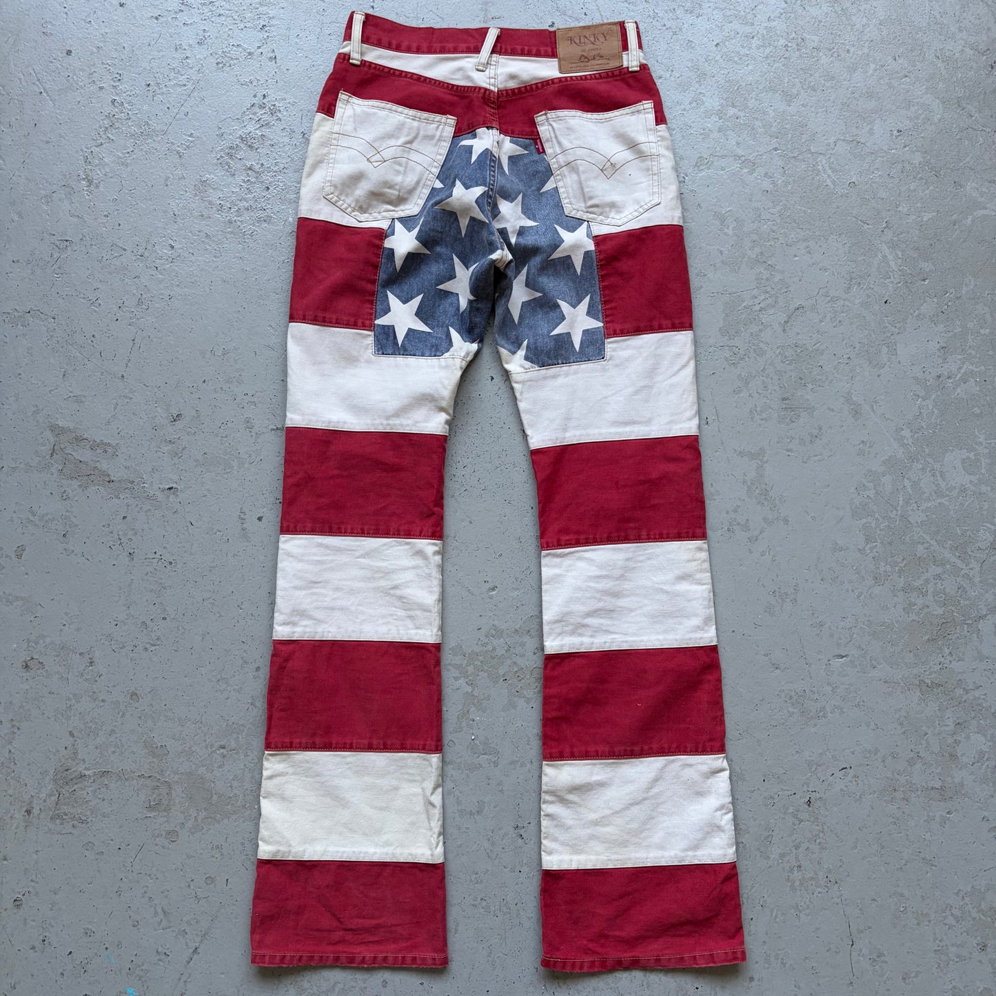 Hysteric Glamour Hagi Flared USA Flag Denim (Free)
