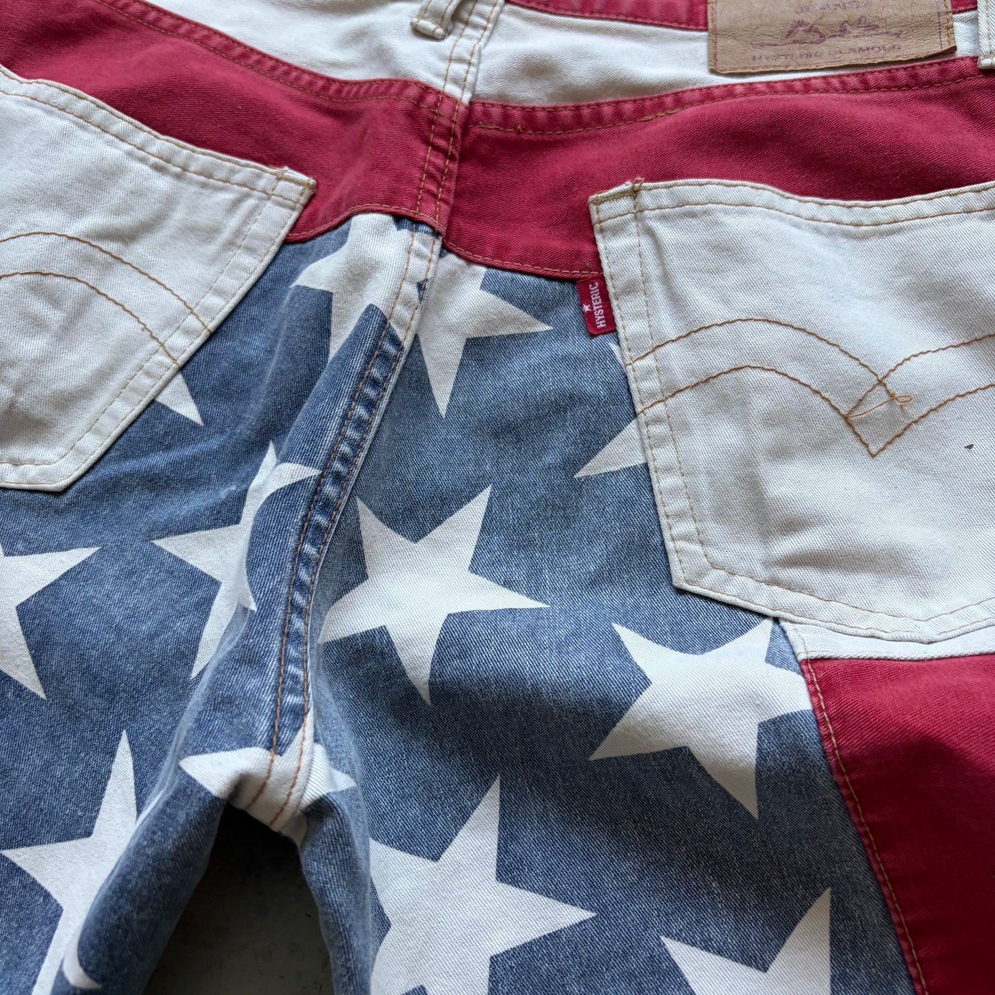 Hysteric Glamour Hagi Flared USA Flag Denim (Free)