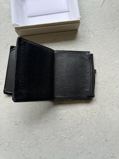 Maison Margiela Black Small Tri Fold Wallet With Box (OS)