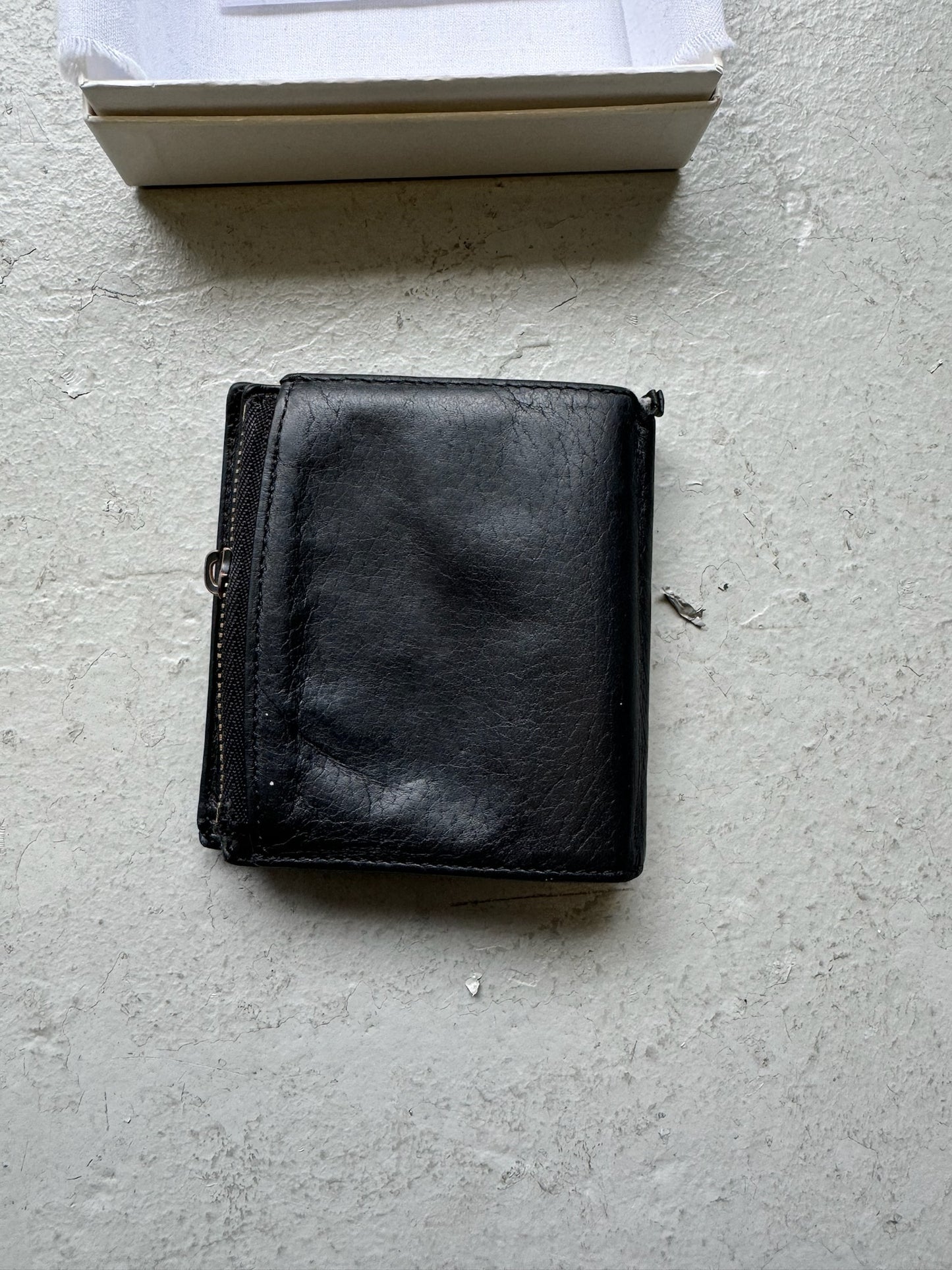 Maison Margiela Black Small Tri Fold Wallet With Box (OS)